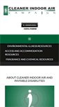 Mobile Screenshot of cleanerindoorair.org