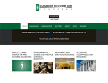 Tablet Screenshot of cleanerindoorair.org